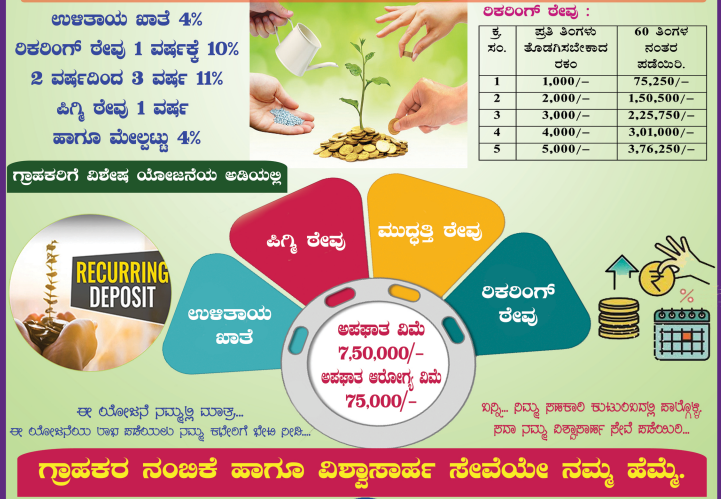 Sarvodaya Co-operative Society services pamphlet